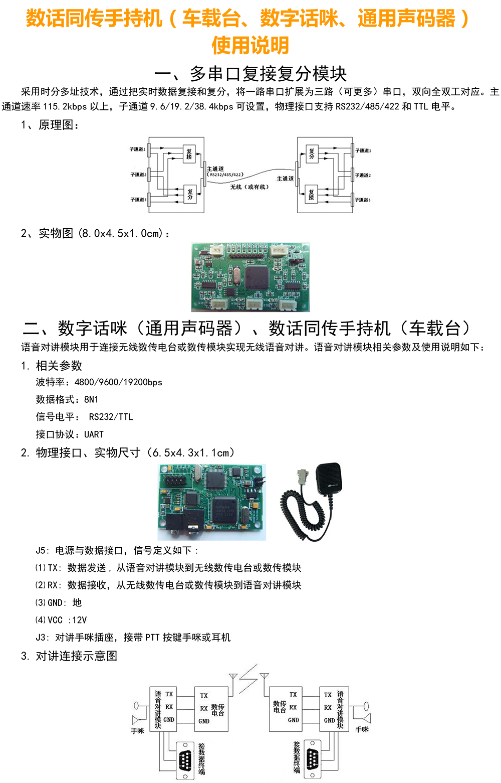 多串口复接复分模块(图1)
